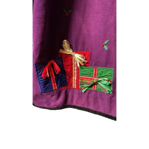 Unique Khaki Rose Colorful‎ Christmas Jacket 100% Cotton Size Medium (M) - Picture 8 of 9